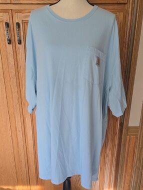 Carhartt Light Blue Short-Sleeve Pocket Tee XXXXL
